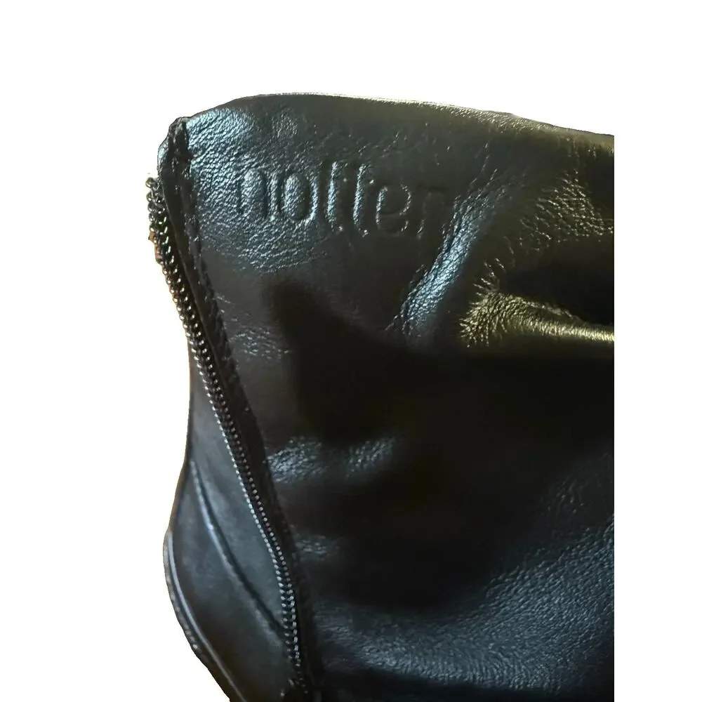 Hotter Whisper Black Leather Ankle Boots Women’s US 9.5 UK 7.5 Made England